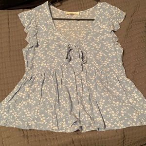 Cute top in a little blue! Brand new!